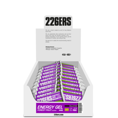 BOX ENERGY GEL BIO tubka 226ers - ekologiczny żel eneregtyczny o smaku owoców leśnych, ze 100mg. kofeiny, 25g. (40sztuk)